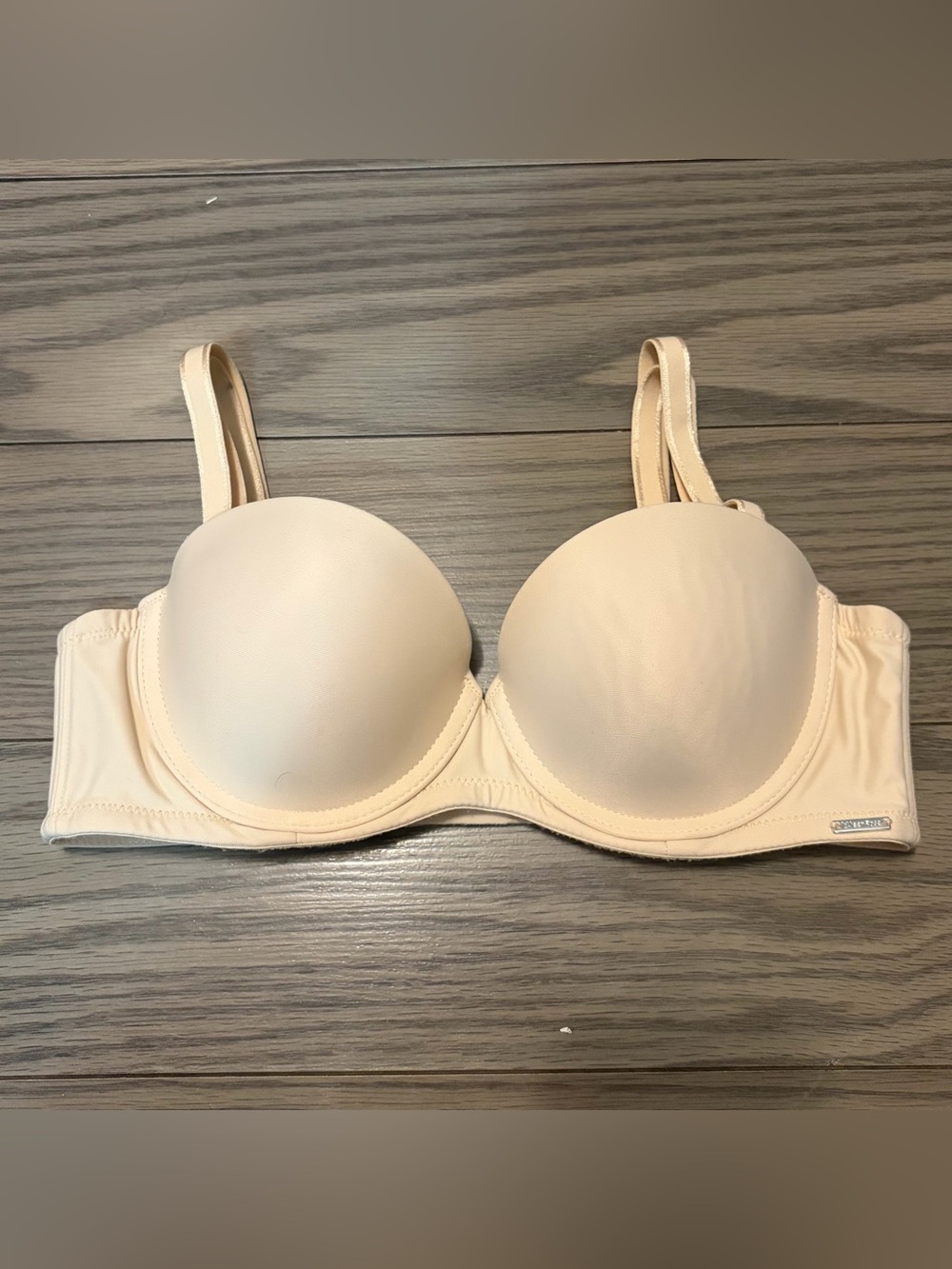 La Vie en Rose Nude Push-Up T-Shirt Bra - Neutral Everyday Support | Size 34A